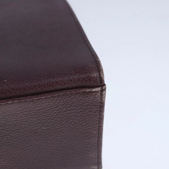 SAINT LAURENT Hand Bag Leather 2way Purple Gold - Picture 8 of 16